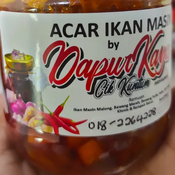 Acar Ikan Masin .
    Based in Gelang Patah, Johor. Self Pickup and Delivery within 10KM.